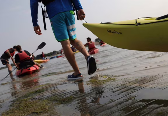 Chemins detournes - kayak - St Helene